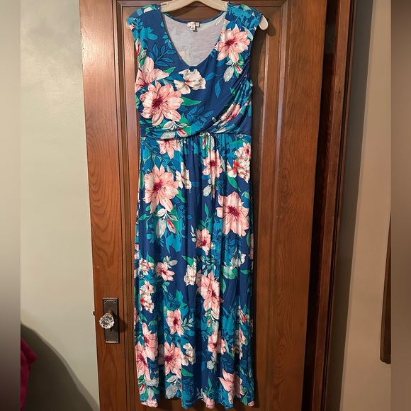 Spense Women’s Floral Print Maxi Dress - Picture 1 of 9